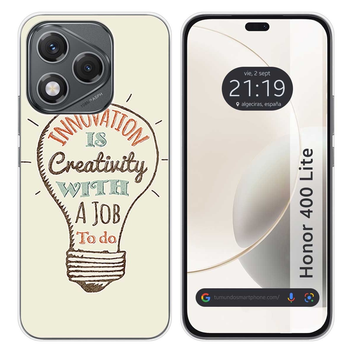 Funda Silicona para Huawei Honor 400 Lite 5G diseño Creativity Dibujos
