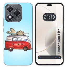 Funda Silicona para Huawei Honor 400 Lite 5G diseño Furgoneta Dibujos