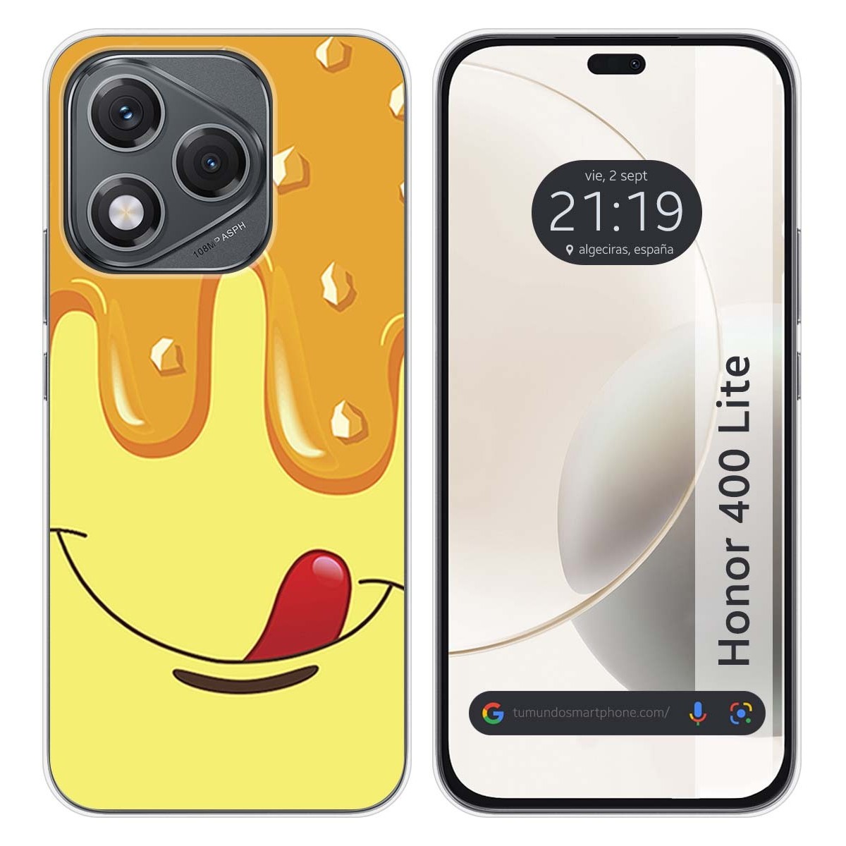 Funda Silicona para Huawei Honor 400 Lite 5G diseño Helado Vainilla Dibujos