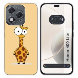 Funda Silicona para Huawei Honor 400 Lite 5G diseño Jirafa Dibujos