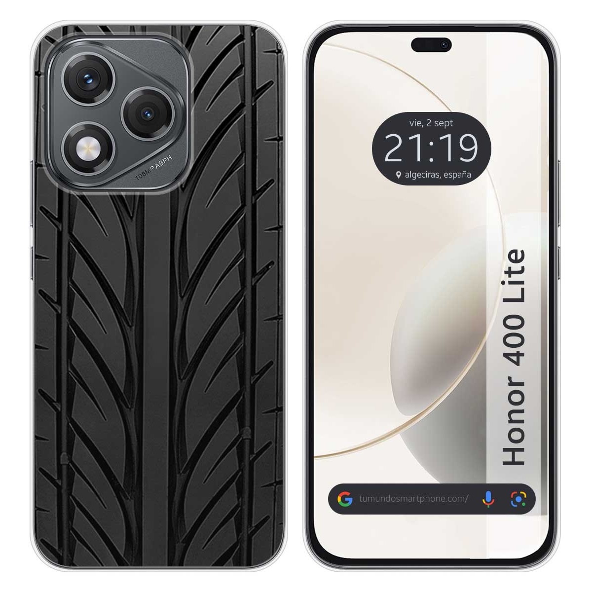 Funda Silicona para Huawei Honor 400 Lite 5G diseño Neumatico Dibujos