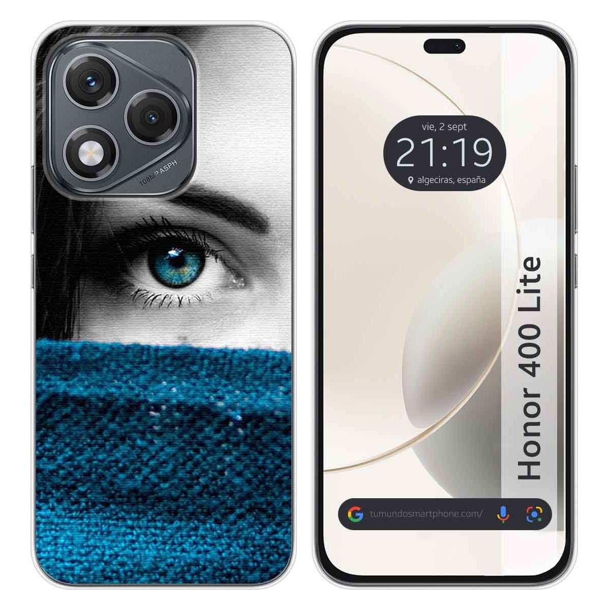 Funda Silicona para Huawei Honor 400 Lite 5G diseño Ojo Dibujos