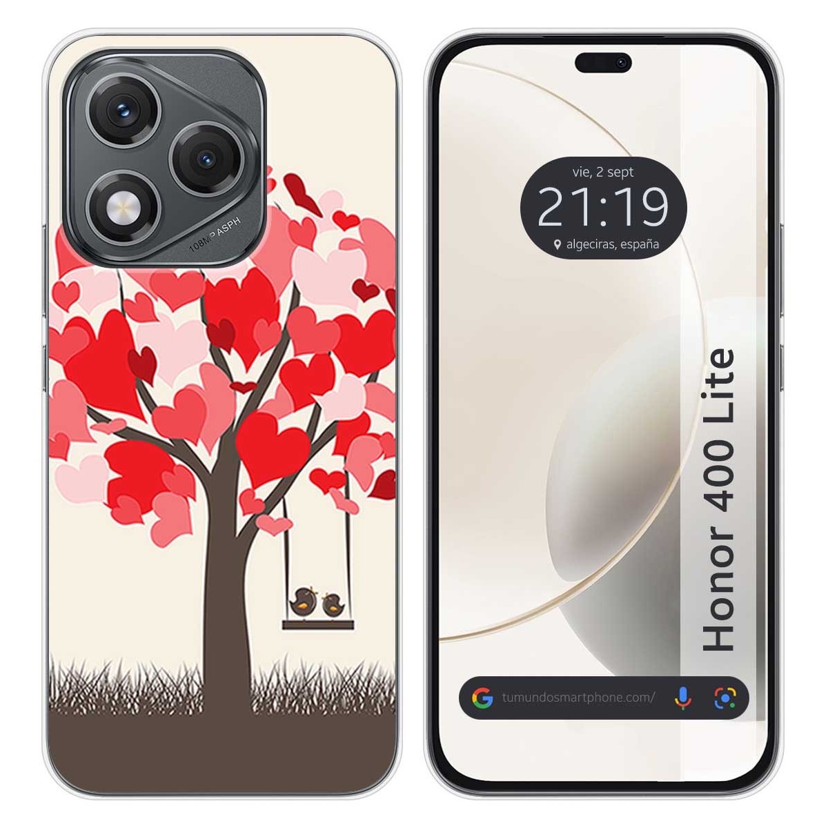 Funda Silicona para Huawei Honor 400 Lite 5G diseño Pajaritos Dibujos