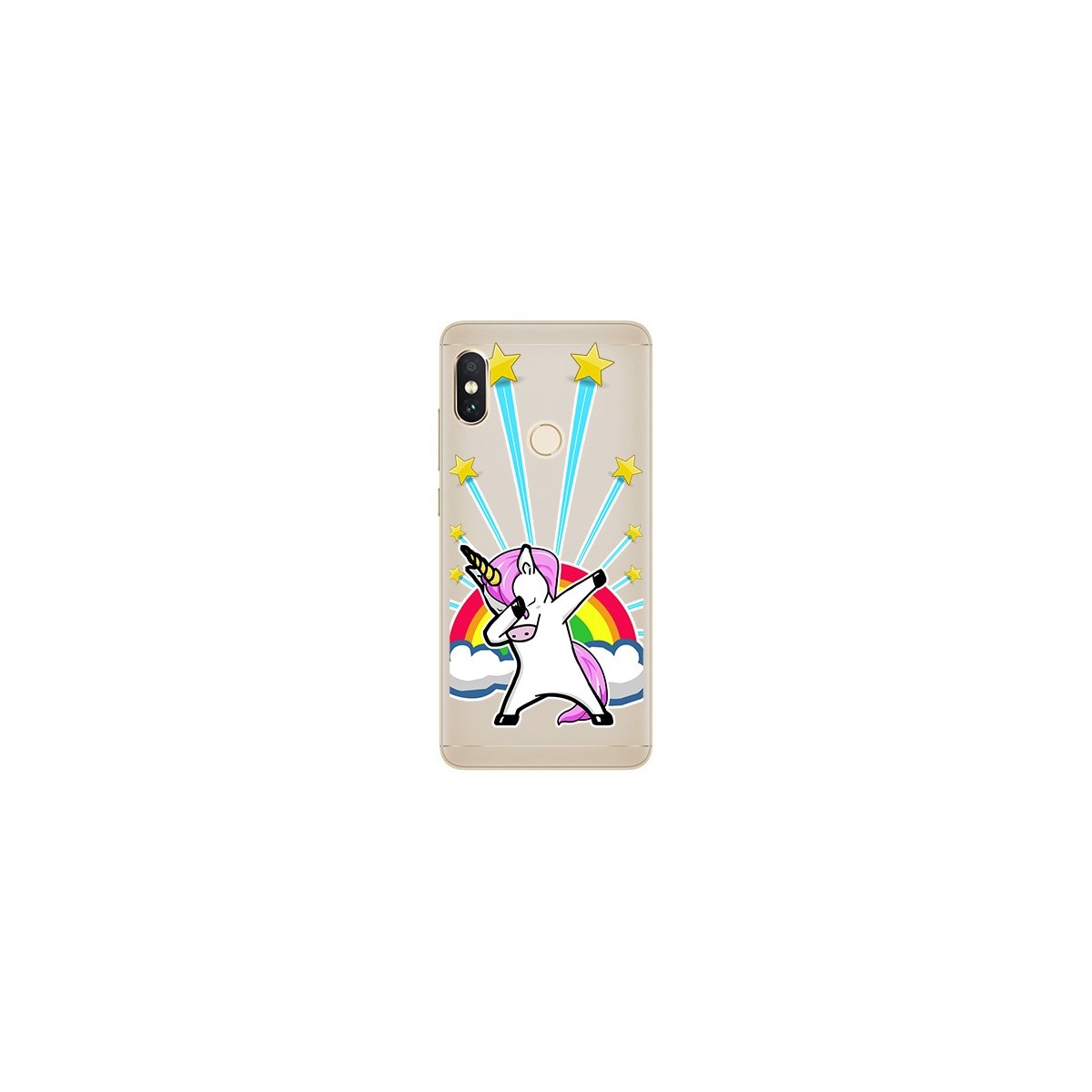 Funda Gel Transparente para Xiaomi Redmi Note 5 / Note 5 Pro Diseño Unicornio Dibujos