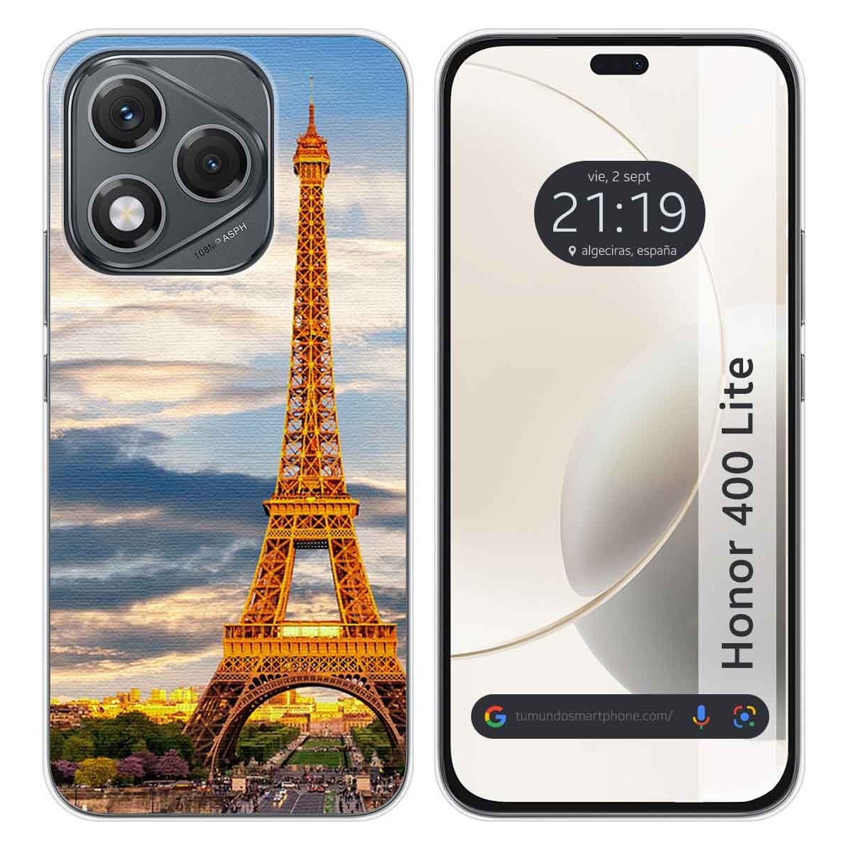 Funda Silicona para Huawei Honor 400 Lite 5G diseño Paris Dibujos