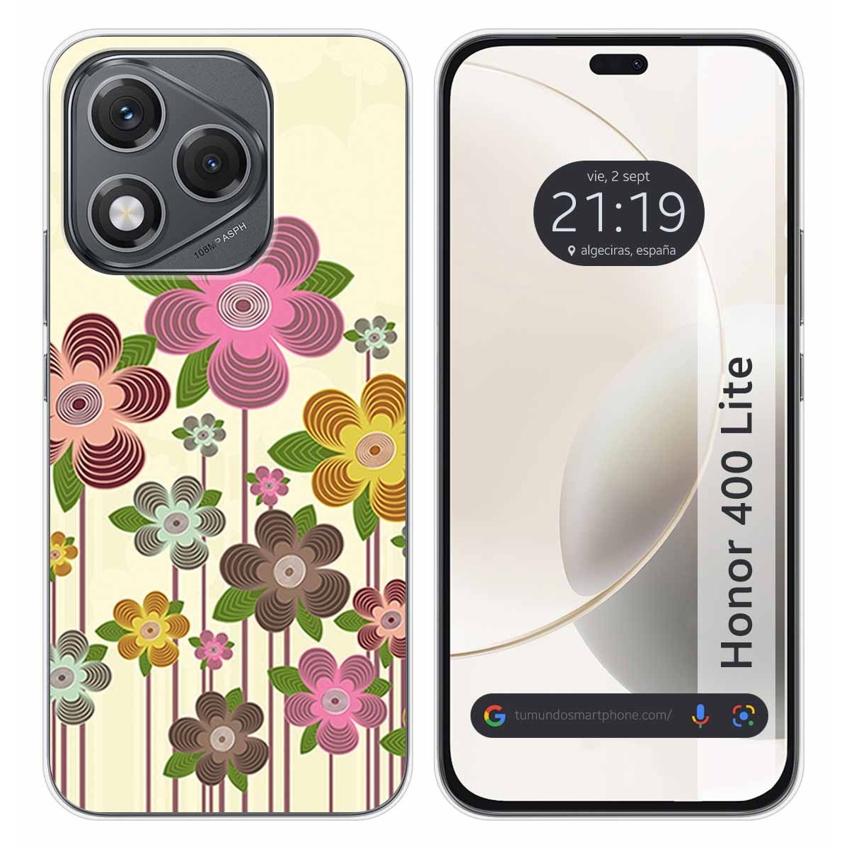 Funda Silicona para Huawei Honor 400 Lite 5G diseño Primavera En Flor Dibujos