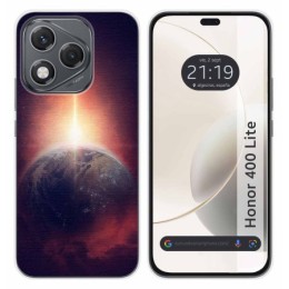 Funda Silicona para Huawei Honor 400 Lite 5G diseño Tierra Dibujos