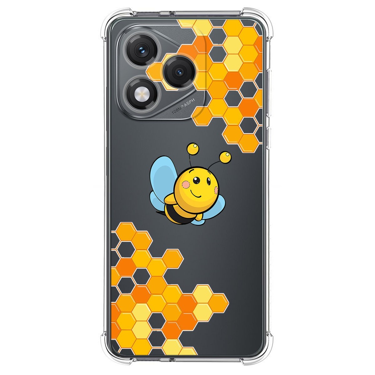Funda Silicona Antigolpes para Huawei Honor 400 Lite 5G diseño Abeja Dibujos