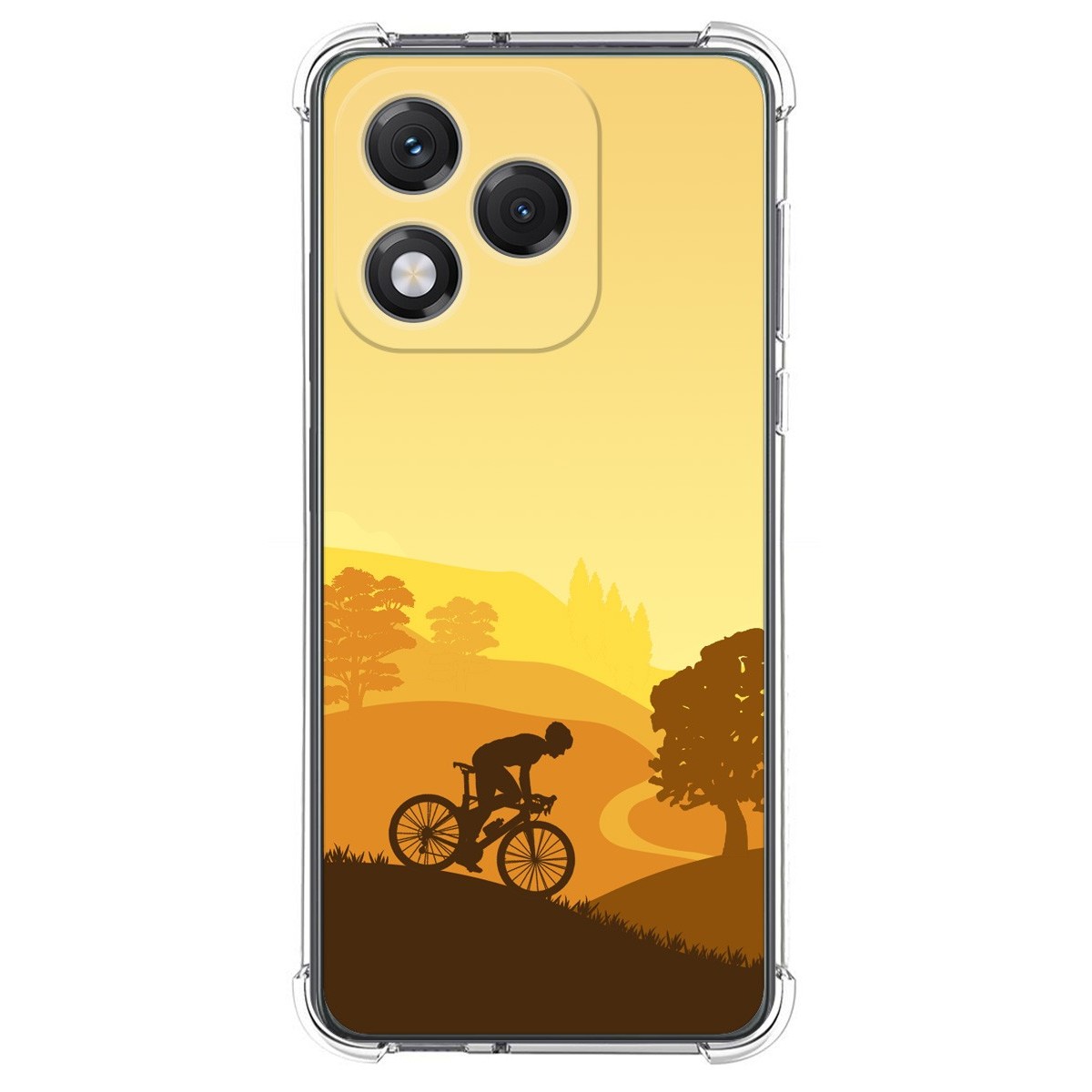 Funda Silicona Antigolpes para Huawei Honor 400 Lite 5G diseño Ciclista Dibujos