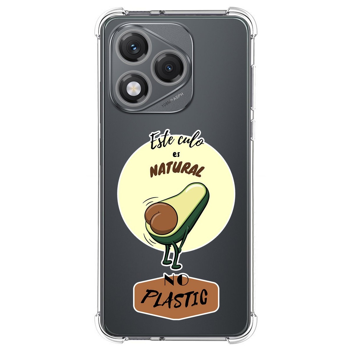 Funda Silicona Antigolpes para Huawei Honor 400 Lite 5G diseño Culo Natural Dibujos