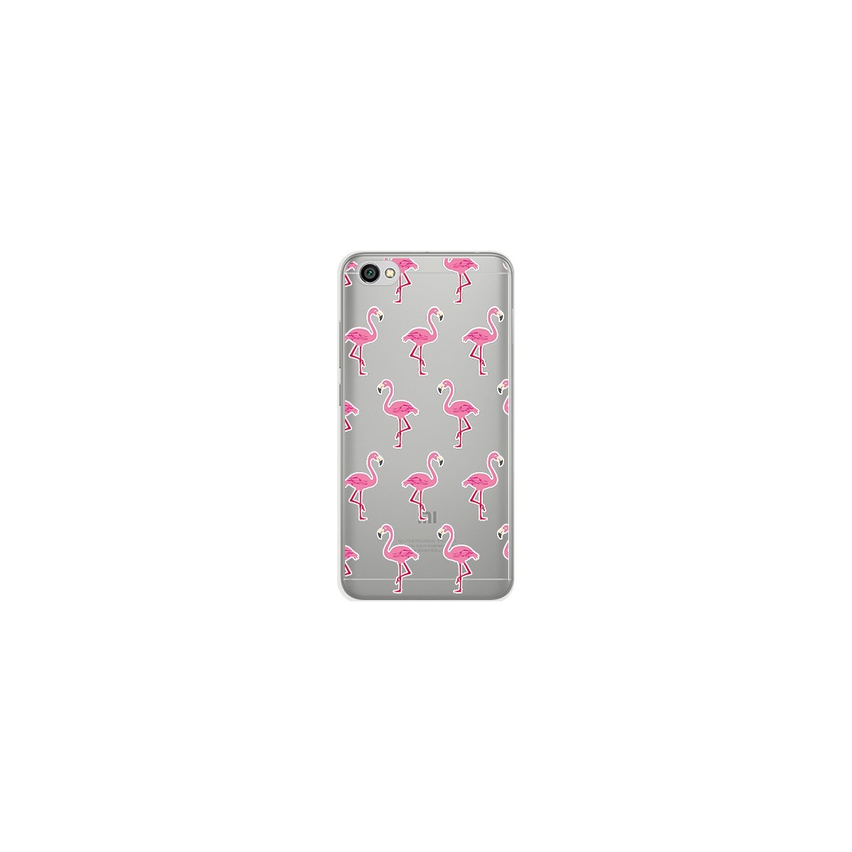 Funda Gel Transparente para Xiaomi Redmi Note 5A Diseño Flamenco Dibujos