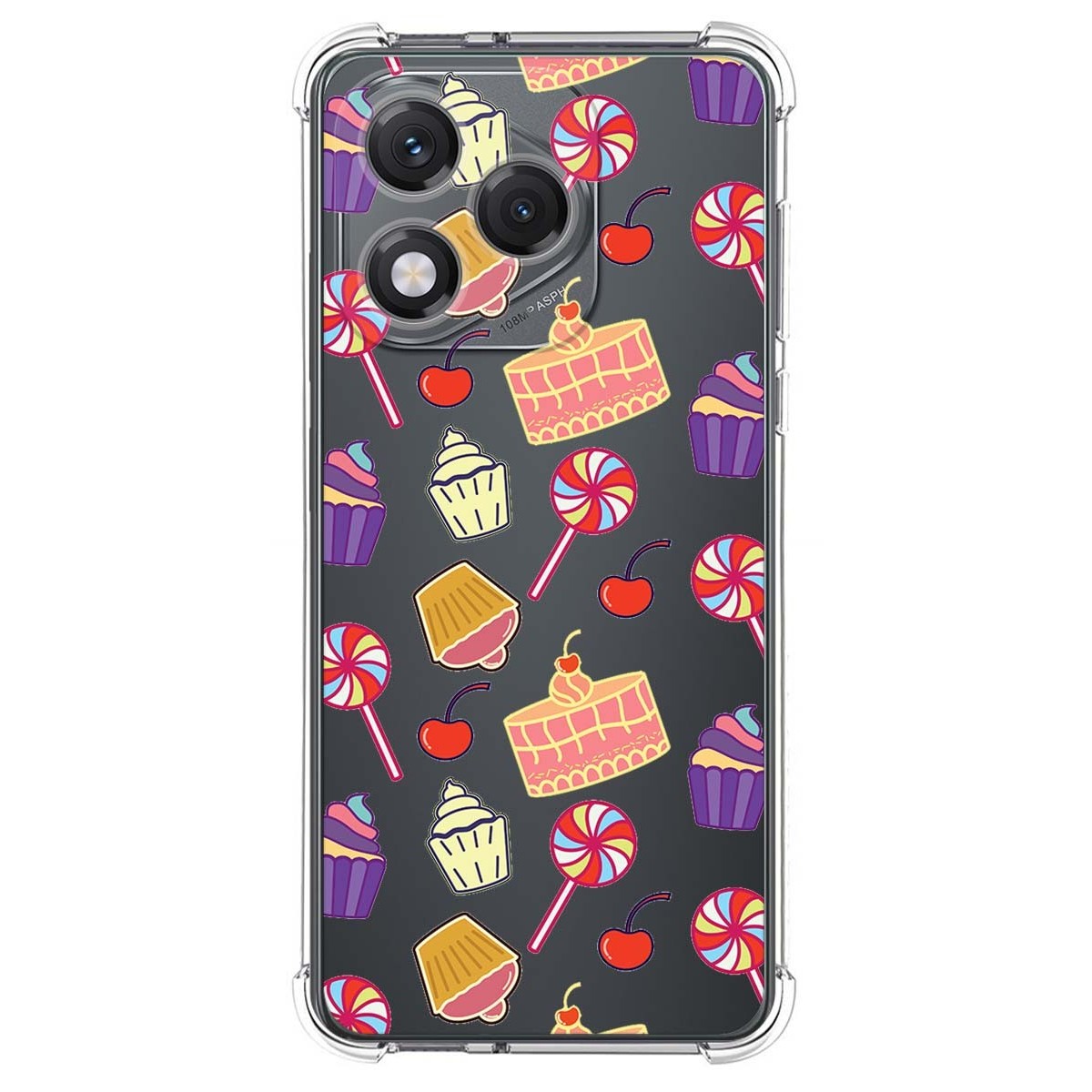 Funda Silicona Antigolpes para Huawei Honor 400 Lite 5G diseño Dulces 01 Dibujos