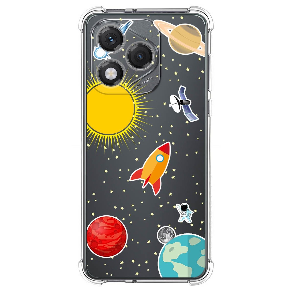 Funda Silicona Antigolpes para Huawei Honor 400 Lite 5G diseño Espacio Dibujos