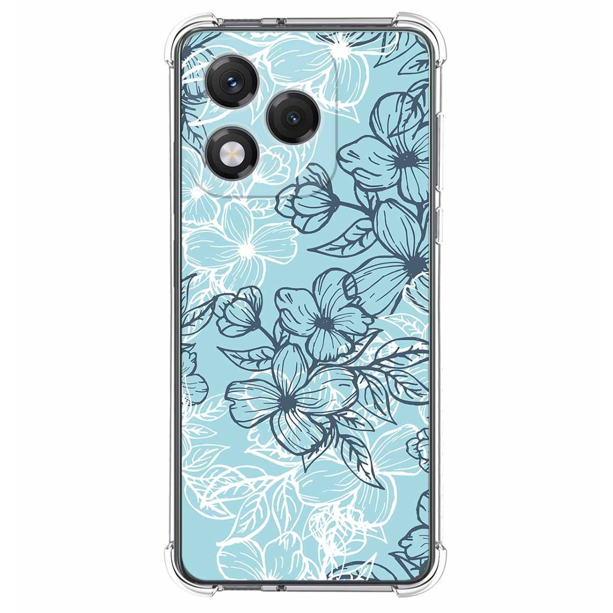 Funda Silicona Antigolpes para Huawei Honor 400 Lite 5G diseño Flores 03 Dibujos