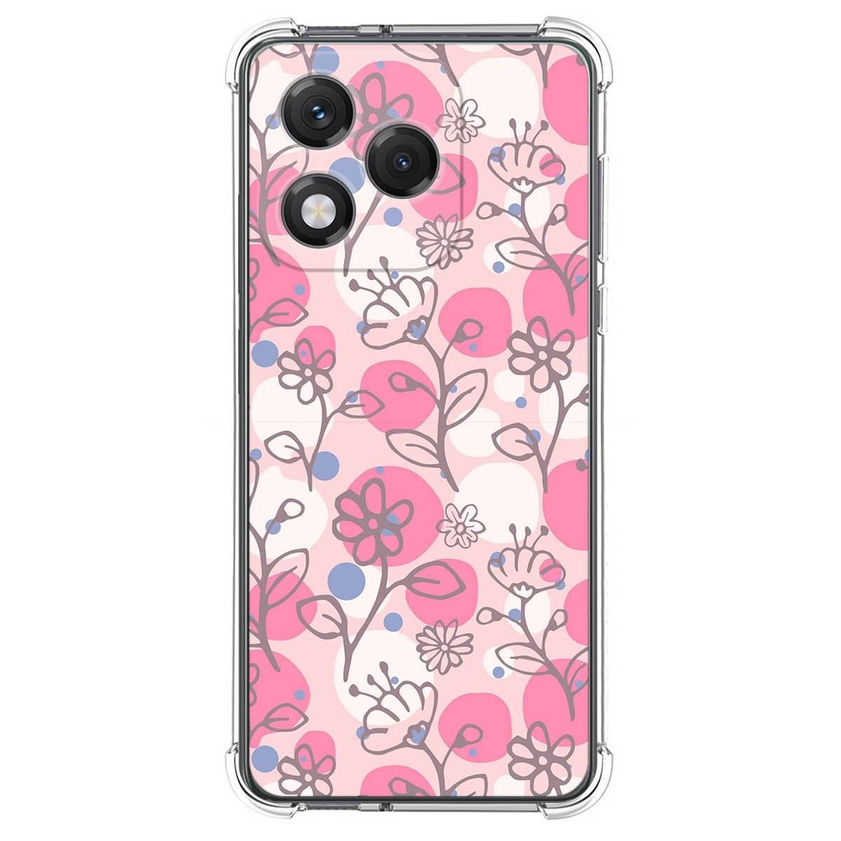 Funda Silicona Antigolpes para Huawei Honor 400 Lite 5G diseño Flores 07 Dibujos