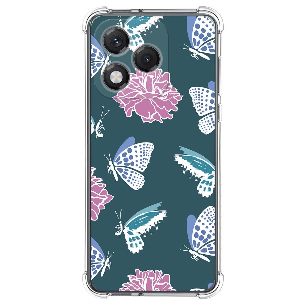 Funda Silicona Antigolpes para Huawei Honor 400 Lite 5G diseño Flores 10 Dibujos