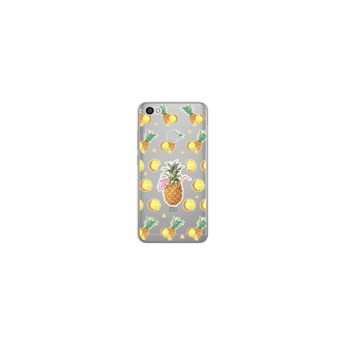 Funda Gel Transparente para Xiaomi Redmi Note 5A Pro / 5A Prime Diseño Piña Dibujos