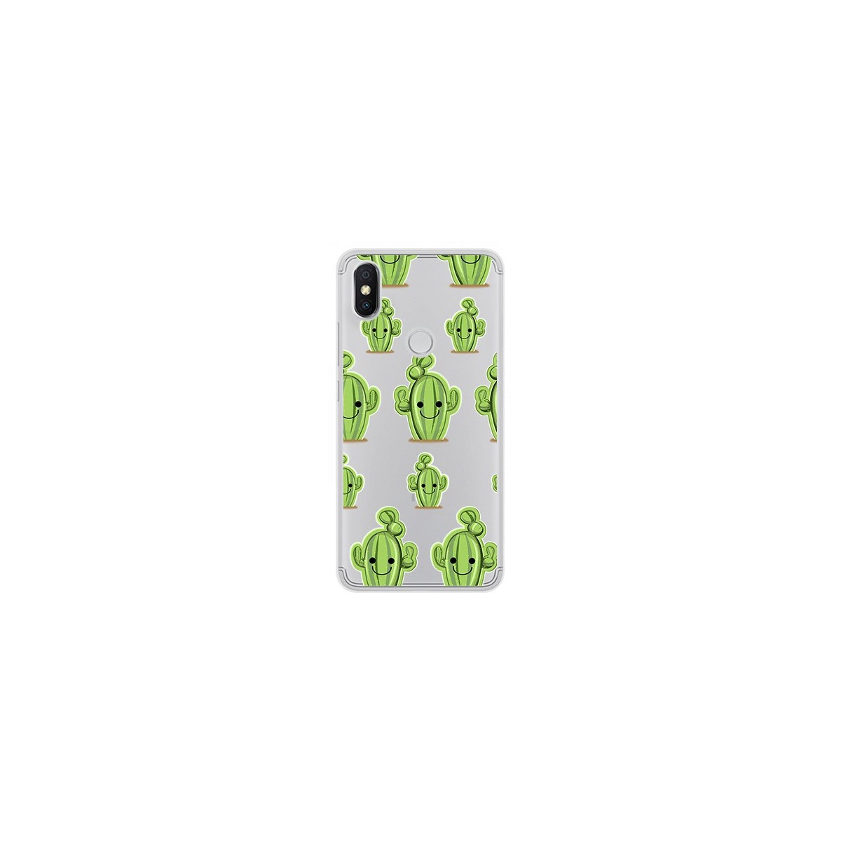 Funda Gel Transparente para Xiaomi Redmi S2 Diseño Cactus Dibujos