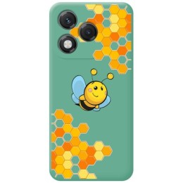 Funda Silicona Líquida Verde para Huawei Honor 400 Lite 5G diseño Abeja Dibujos