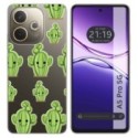 Funda Silicona Transparente para Oppo A5 Pro 5G diseño Cactus Dibujos
