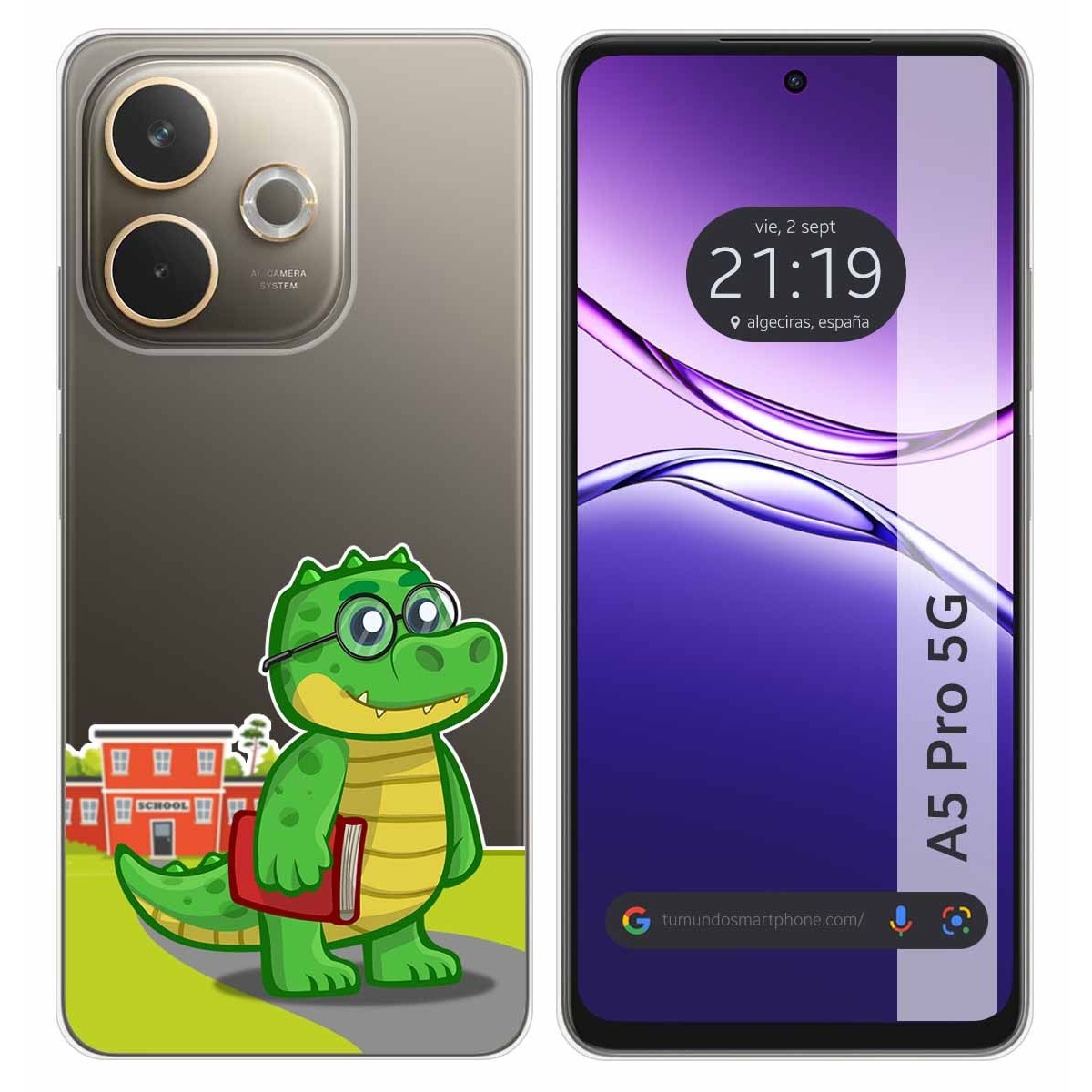Funda Silicona Transparente para Oppo A5 Pro 5G diseño Coco Dibujos