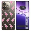 Funda Silicona Transparente para Oppo A5 Pro 5G diseño Flamenco Dibujos
