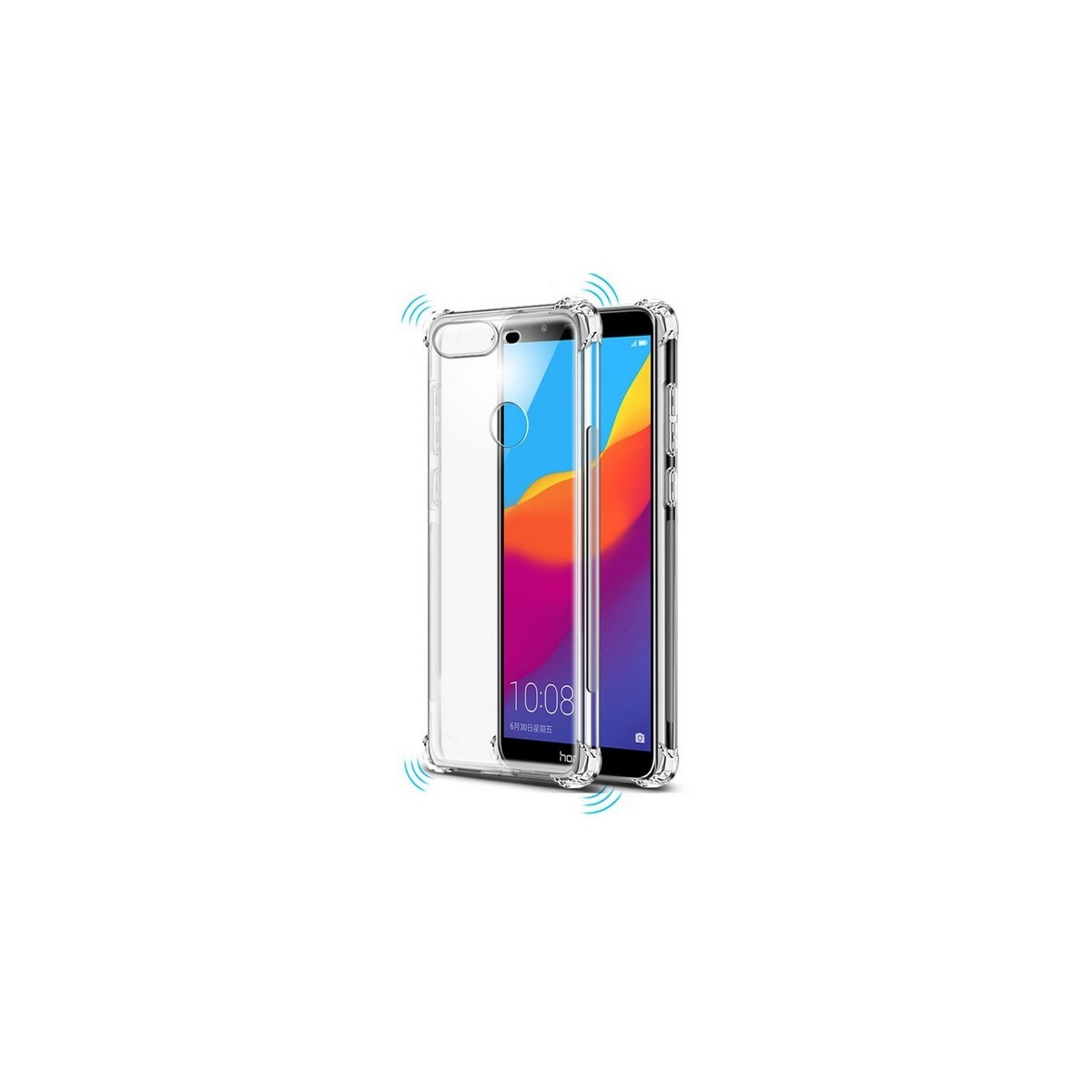Funda Gel Tpu Anti-Shock Transparente para Huawei Honor 7C / Y7 2018