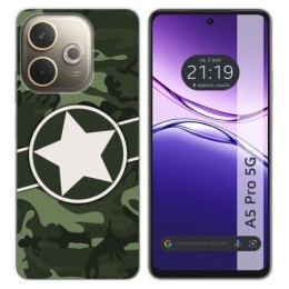 Funda Silicona para Oppo A5 Pro 5G diseño Camuflaje 01 Dibujos