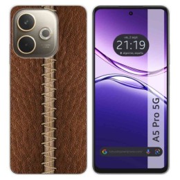 Funda Silicona para Oppo A5 Pro 5G diseño Cuero 01 Dibujos