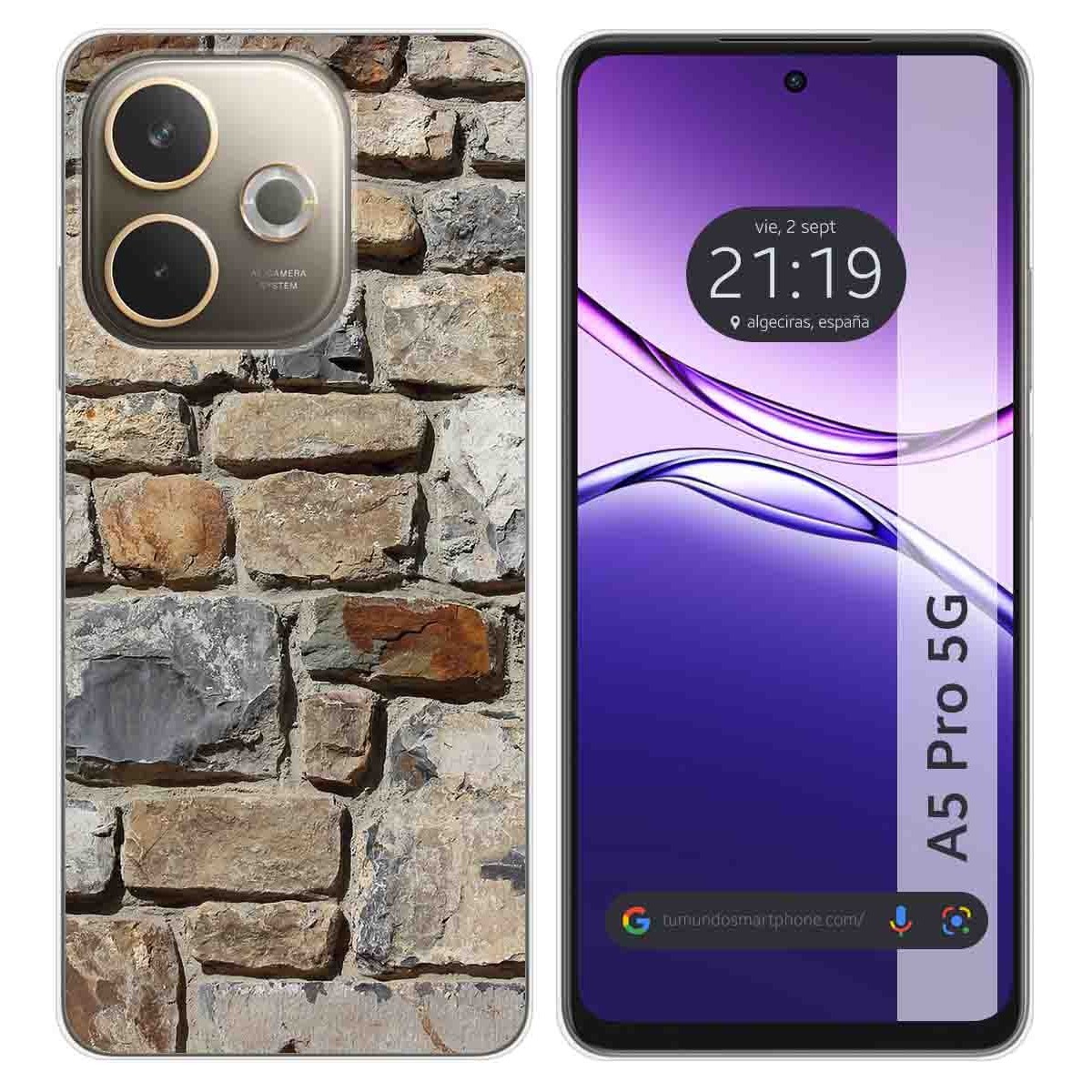 Funda Silicona para Oppo A5 Pro 5G diseño Ladrillo 03 Dibujos