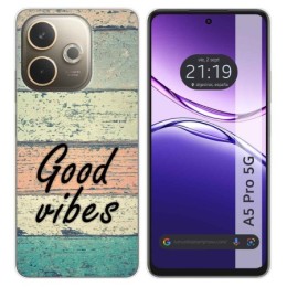 Funda Silicona para Oppo A5 Pro 5G diseño Madera 01 Dibujos