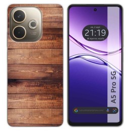Funda Silicona para Oppo A5 Pro 5G diseño Madera 02 Dibujos