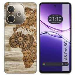 Funda Silicona para Oppo A5 Pro 5G diseño Madera 07 Dibujos