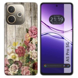 Funda Silicona para Oppo A5 Pro 5G diseño Madera 08 Dibujos