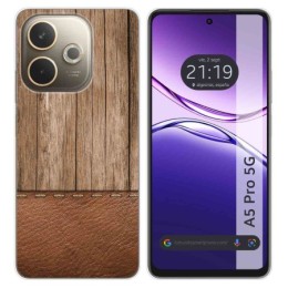 Funda Silicona para Oppo A5 Pro 5G diseño Madera 09 Dibujos