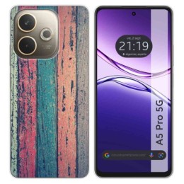 Funda Silicona para Oppo A5 Pro 5G diseño Madera 10 Dibujos