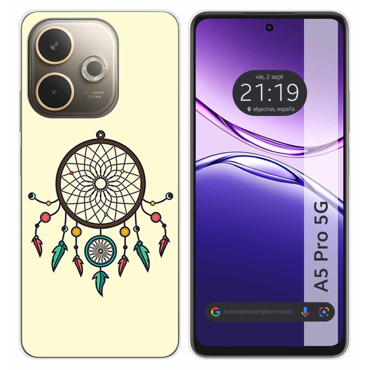 Funda Silicona para Oppo A5 Pro 5G diseño Atrapasueños Dibujos