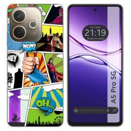Funda Silicona para Oppo A5 Pro 5G diseño Comic Dibujos