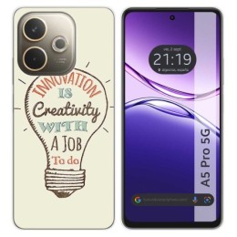 Funda Silicona para Oppo A5 Pro 5G diseño Creativity Dibujos