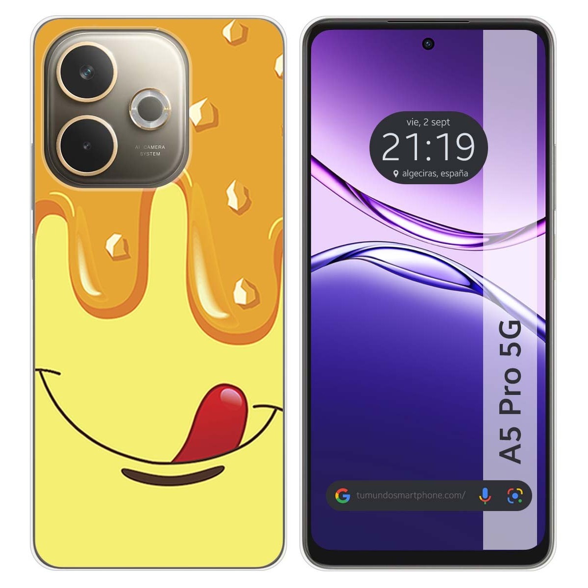 Funda Silicona para Oppo A5 Pro 5G diseño Helado Vainilla Dibujos