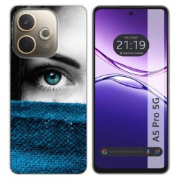 Funda Silicona para Oppo A5 Pro 5G diseño Ojo Dibujos