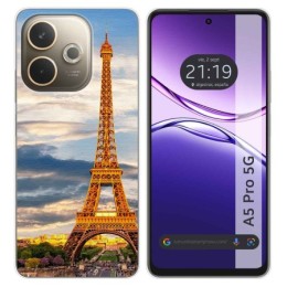 Funda Silicona para Oppo A5 Pro 5G diseño Paris Dibujos
