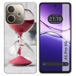 Funda Silicona para Oppo A5 Pro 5G diseño Reloj Dibujos
