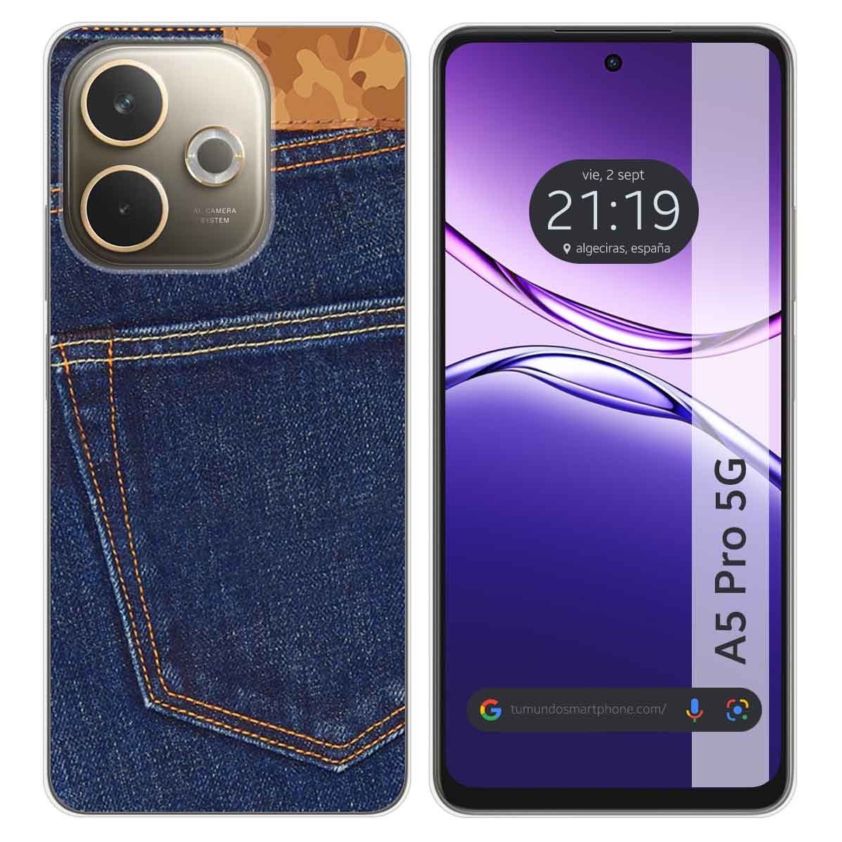 Funda Silicona para Oppo A5 Pro 5G diseño Vaquero Dibujos