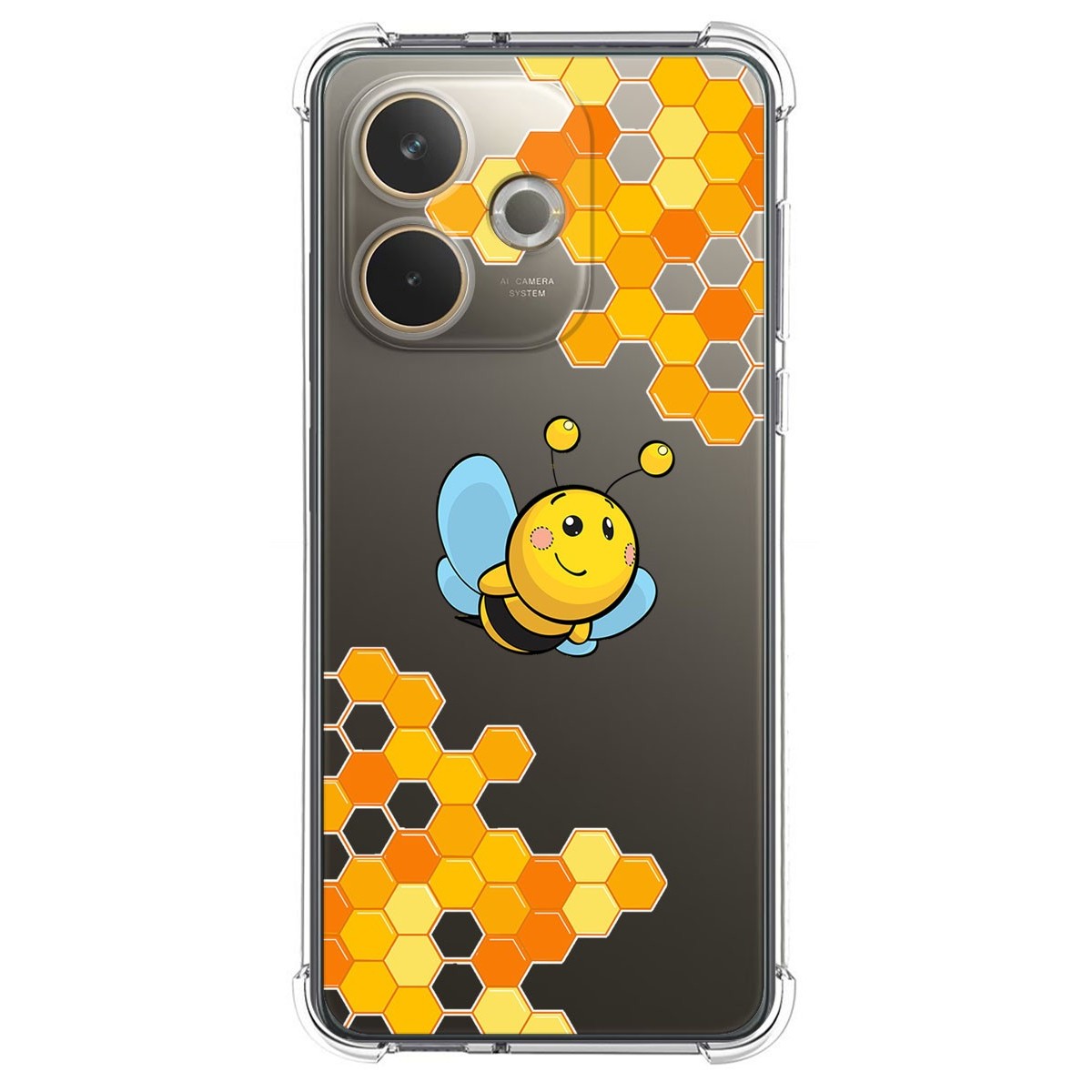 Funda Silicona Antigolpes para Oppo A5 Pro 5G diseño Abeja Dibujos