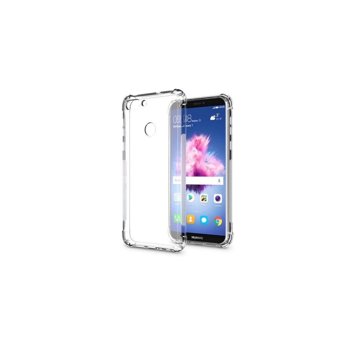 Funda Gel Tpu Anti-Shock Transparente para Huawei P Smart