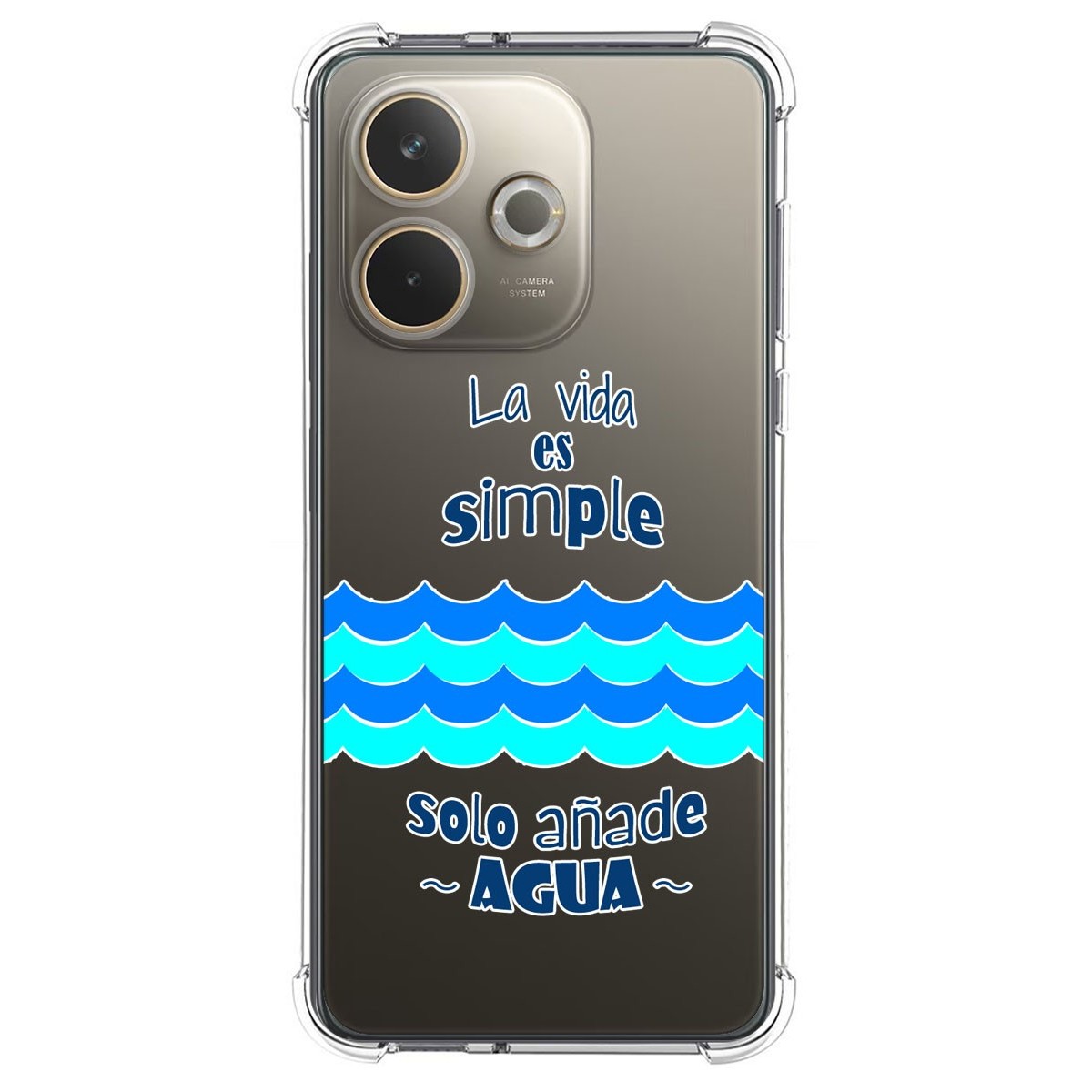 Funda Silicona Antigolpes para Oppo A5 Pro 5G diseño Agua Dibujos