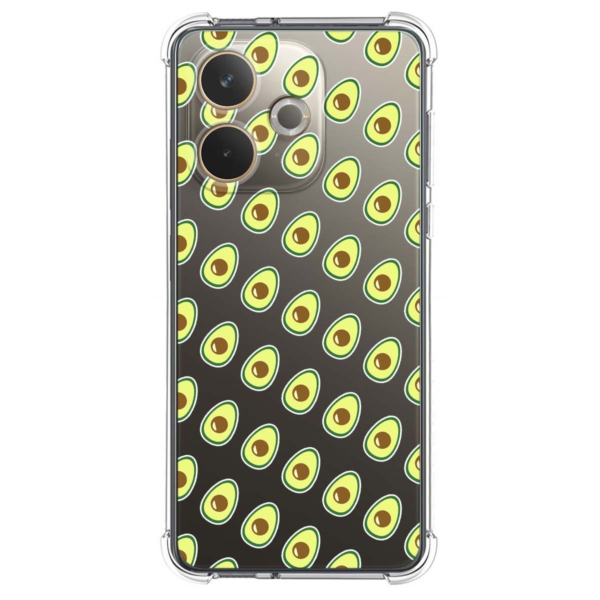 Funda Silicona Antigolpes para Oppo A5 Pro 5G diseño Aguacate Dibujos