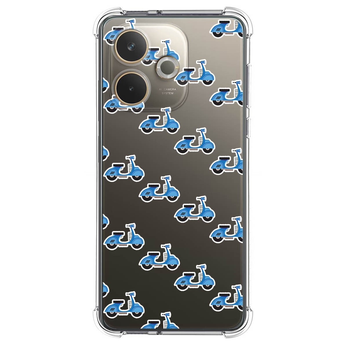 Funda Silicona Antigolpes para Oppo A5 Pro 5G diseño Scooter Dibujos