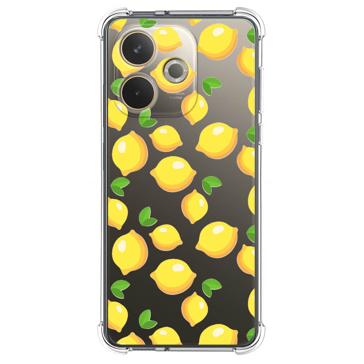 Funda Silicona Antigolpes para Oppo A5 Pro 5G diseño Limones Dibujos